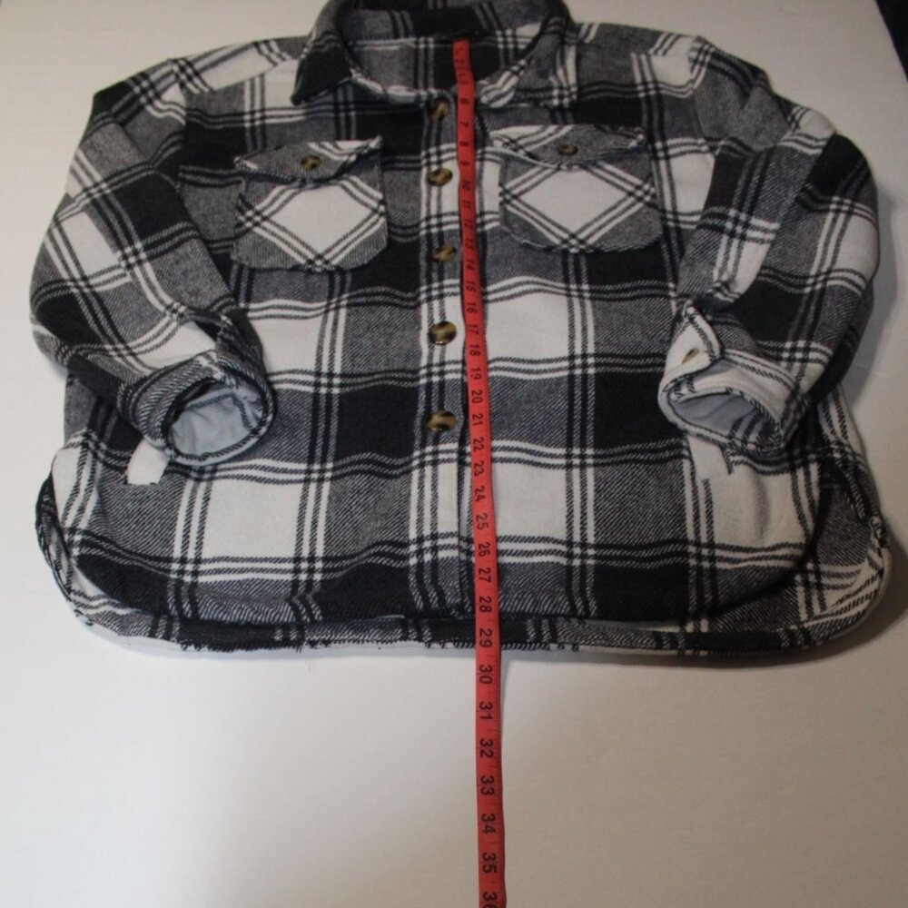 Member's Mark Shacket Plaid Button Down Jacket Fall Size Large - Picture 15 of 16